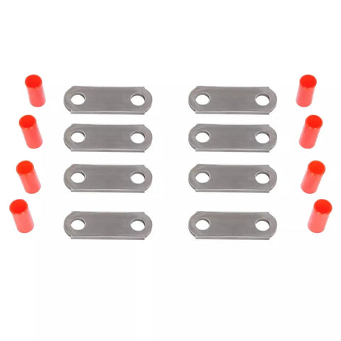 Beefed Up Heavy Duty Tandem Axle Trailer Suspension Shackle Kit components with boron-enhanced durability for double eye springs
