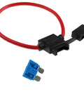 Tough As Nails 15 Amp Inline Fuse Holder with 10 Gauge Red Lead Wire and Sealed Waterproof Cover for Road Ready Automotive Marine RV.