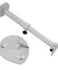 Adjustable Table Leg With Telescopic 445 To 685mm Aluminum Alloy Frosted Silver Finish Removable Base Ideal For RVs Boats Yachts Sofas And Decks Easy Height Change And Stable Support