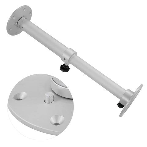 Adjustable Table Leg With Telescopic 445 To 685mm Aluminum Alloy Frosted Silver Finish Removable Base Ideal For RVs Boats Yachts Sofas And Decks Easy Height Change And Stable Support