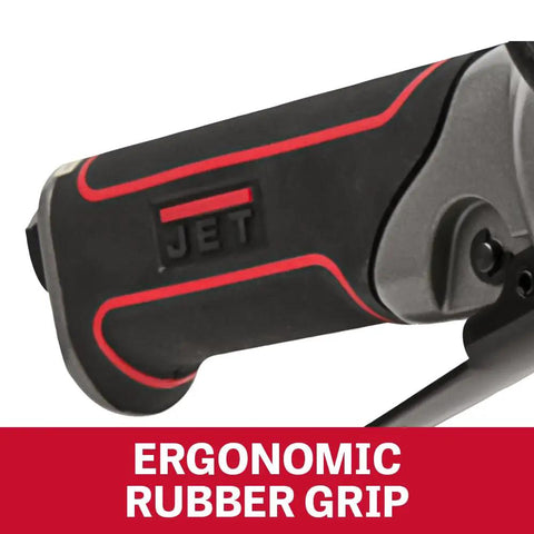 Heavy Duty 7 Inch Pneumatic Angle Grinder Packing 8500 Rpm ergonomic rubber grip close-up for enhanced control.
