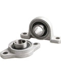Solid Heavy Duty Zinc Alloy Pillow Block Bearings 20mm ID Ball Housing 5 Pcs Industrial Use Smooth Rotation Load Bearing Anti Rust Sealing Dust Protection Long Service Life Workshops Jobs Getting Legit Zero Hassles, two mounted bearings