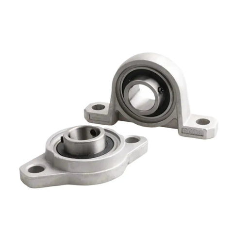 Solid Heavy Duty Zinc Alloy Pillow Block Bearings 20mm ID Ball Housing 5 Pcs Industrial Use Smooth Rotation Load Bearing Anti Rust Sealing Dust Protection Long Service Life Workshops Jobs Getting Legit Zero Hassles, two mounted bearings