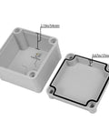 Outdoor IP67 Waterproof Junction Box With Mounting Plate, Weatherproof ABS Project Box 3.9 x 3.9 x 3 Inches, open view
