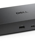 Thunderbolt 4 Smart Dock Station for laptops, black, featuring multiple charging ports and sleek design.