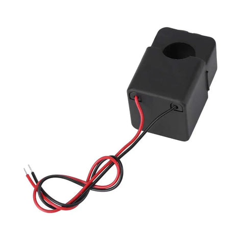 Straight Up Heavy Duty Split Core Current Transformer PZCT-02 100A Energy Meter Clamp Sensor with wires for quick installation.