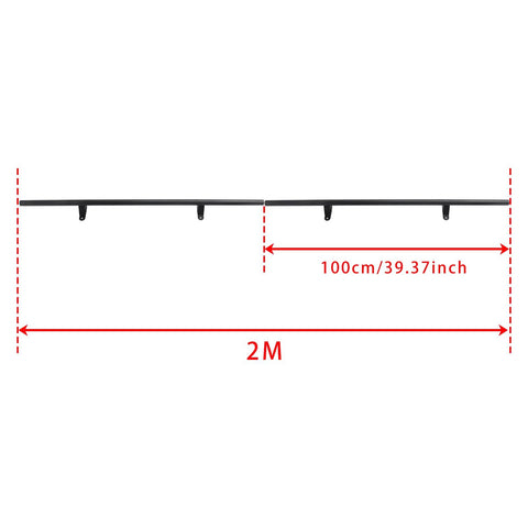 6.6Ft Rolling Library Ladder Hardware Kit With Floor Roller And Brake, Heavy Duty Carbon Steel Construction, Stable Sliding System