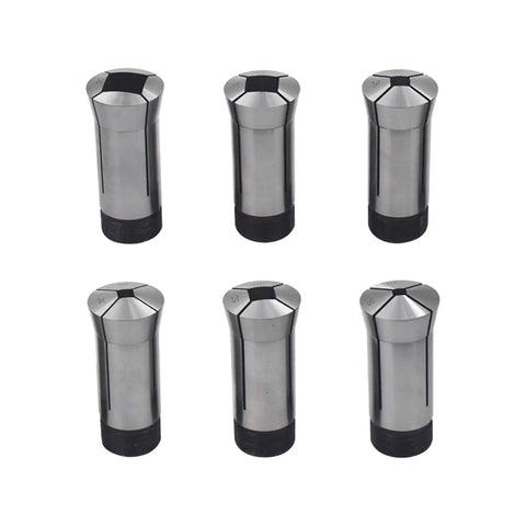 Six Pack Precision 5C Square Collet Set One Quarter To Three Quarters Inch For CNC Milling Machines And Engraving Stations High Quality Spring Steel Mill Chuck Holder Kit