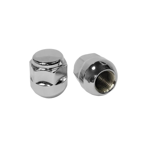Close view of Chrome Wheel Lug Nut Stud Set M14x1.50 For Honda Odyssey Pilot Ridgeline MDX RLX ZDX Acura Models 2009 To 2021 Replacement 4 Pack