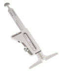 Hi Lo Welding Gauge For Pipe Fit Up, Stainless Steel Alignment Tool With Standard And Metric Scales, 32mm Gap And 37.5 Degree Bevel, Pro Grade NBS Calibration Ready, Includes Storage Box For On Site Accuracy on white background