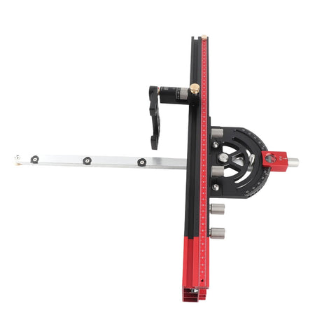 Heavy Duty Aluminum Miter Guide With Slick Sliding Fence For Table Saws And Router Tables precision tilt with adjustable aluminum rail.
