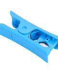 Portable MTB Hydraulic Brake Line Cutter For Bike Disc Brakes, Precise Oil Tube Cutter with blue ABS handle, side view