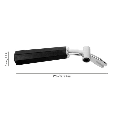 Ice Cream Maker Lever Handle Replacement For Home Machines With Adjustable Control, Easy Install Repair Accessory, black handle view