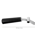 Discharge Lever Handle Replacement Part For Ice Cream Machines in black and silver, 19.5 cm long, commercial kitchen use.