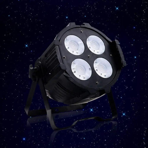 Heavy Duty 200W LED Flood Light Featuring Smooth Adjustable 25 Degree Beam Angle For Nightlife Bars Theater Stages And Commercial Venues Crisp 5600K Cool White Aluminum Spotlight with four lenses