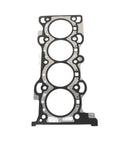 Premium Cylinder Head Gasket Set For 2.0L Engines Featuring Oem Lr024975 Lr025008 Numbers detailed view of gasket with three cylinder openings.