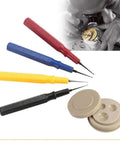 Watch Repair Tool Kit With Four Pro Grade Oil Pins And Oil Cup For Watchmakers And Clocks, Oiler Pen Needles In Small To Large Sizes