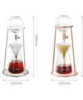 600 mL Detachable Cold Brew Coffee Dripper Tower With Adjustable Water Flow Stainless Steel And Borosilicate Glass Carafe, two designs on display.