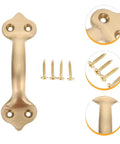 Brass Cabinet Handle 125mm Center To Center Matte Finish Modern Door Pulls For Wardrobe Drawers And Window Hardware