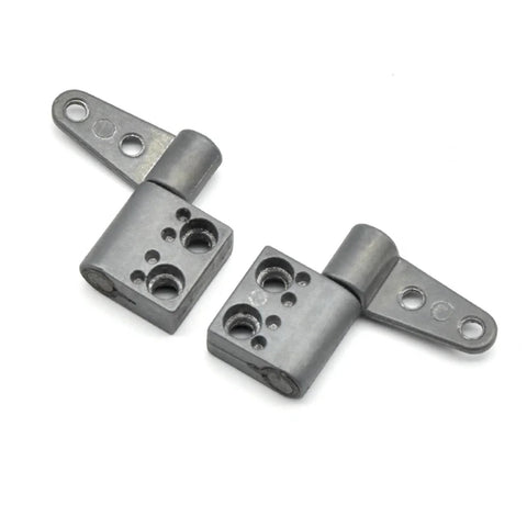 Stop at Will constant torque hinge ST-7/10/12A pair of gray metal hinges with mounting lugs and multiple holes.
