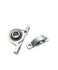 Zinc Alloy Ball Bearing Pillow Block Mount Fits 8mm To 35mm Bore Diameter Compatible With Kfl08 Kfl000 Kfl001 Kp08 Kp000 Kp001 Kp002 And Kfl005 Models For Badass Performance In Your Sick Setup Ensuring Smooth Operation And Zero Play When You Need It. zinc alloy pillow block bearing mount, shown front and side views