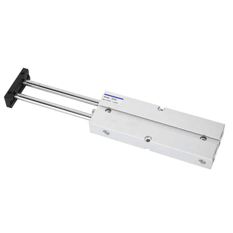 TN16 X100 S Pneumatic Double Acting Aluminum Alloy Air Cylinder 10200mm Stroke, front view showing sealed inlets and outlets.