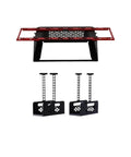 Slick Filament Storage Rack Compatible With Bambu Lab H2 Series, holds four AMS HT spools, red and black metal design.