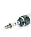 Close-up of Mini Pneumatic Air Cylinder 25mm Bore 100mm Stroke Dual Action With Screwed Piston Rod One Eighth NPT Port