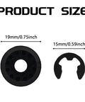 Shift Linkage Bushing Kit For Dodge Ram 1500 2500 3500, 2 Pc Shifter Cable Bushing With E Clips, 19mm and 15mm sizes