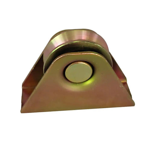 Tough As Nails 2 Inch V Groove Caster Set For Smooth Sliding Gate Tracks Heavy Duty Carbon Steel Ball Bearing Rollers Zinc Coated Roller