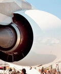 Close-up of engine from One Hundred Forty Four Scale Airbus A380 Advanced Model Kit With 163 Pieces, Requires Assembly And Painting