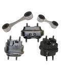 Smooth Rolling Heavy Duty Engine And Transmission Motor Mount Set Complete Five Piece Replacement Kit For Four Point Six Liter Engines Built Tough Powertrain Setup including mounts and brackets.