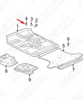 Diagram showing placement of 10 Pack Hood Insulation Retainer Clips For Toyota And Lexus 90467-09050 on engine bay components.