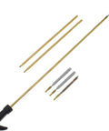 Air Rifle And Pistol Barrel Cleaning Kit For.177 And.22 Calibers, Copper Brush Set with handle, rods, and tips for gun care