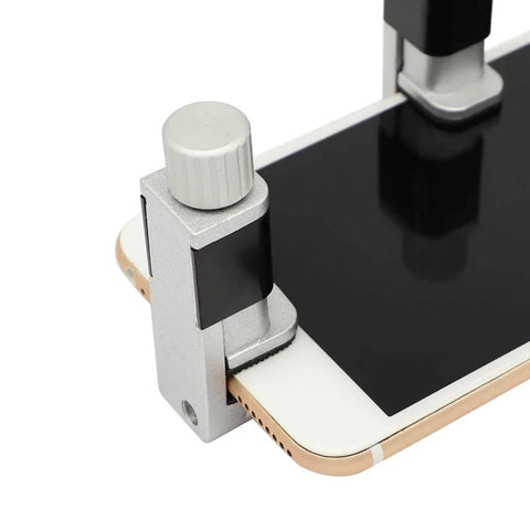 4 Piece Adjustable Screen Fastening Clamp Set For Easy LCD Screen Replacement on mobile device