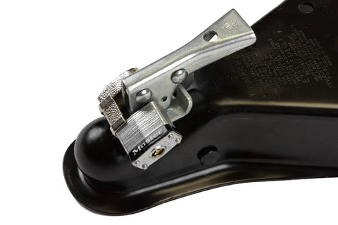 Padlock securing a trailer coupler, Three Keyed Alike Padlocks For Trailer And Outdoor Security With Six Keys Beefy Weatherproof Locks