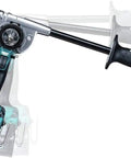 Hardcore Brushless Cordless Drill Driver Kit With 1/2 Inch Keyless Chuck 40V Max Lithium Ion Battery And Fast Charger showing bending neck and handle.