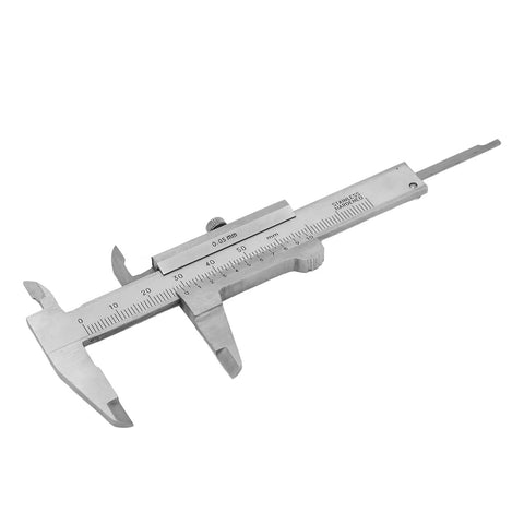 Vernier Caliper 0-50mm Precision Measuring Tool For Jewelry And Watches, Stainless Steel Body, Handy For Outer And Inner Diameters, Depths And Steps, Pro Grade DIY Toolbox Essential