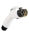 Portable Electric Vehicle Charger 3.5 Kw Evse Wall Box Level 2 Gbt Plug close-up of charging nozzle with water droplets.