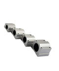 Linear Bearing Slider Set SCS6UU To SCS16UU For CNC And 3D Printer Builds Includes Two SCS8UU Bearings For Ultra Smooth Motion And DIY Friendly Precision Machine Upgrades, aluminum linear bearing blocks