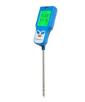 Dope 8 In 1 Soil Meter For Moisture pH Fertility Light And Temperature With Real Time Readouts And Ambient Humidity For Gardeners And Plant Lovers To Dial In Healthy Growth, blue handheld probe