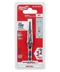 Shockwave Impact Duty Step Bits Set For Metal With Rapid Strike Tip Titanium Aluminum Nitride Coating Optimized Shockzone 2x Faster Holes And 5x Longer Life Heavy Duty Drill Bits packaging