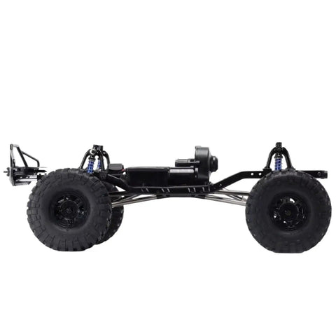 Side view of Beefed Up 313mm Wheelbase RC Crawler Chassis Frame Built From Reinforced Nylon And Metal For 1/10 Scale Rigs, Heat Resistant