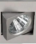 Oculux 2 Inch LED Square Adjustable Trim Engine and Universal Housing Kit in Brushed Nickel, focus on light component