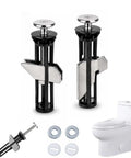 Heavy Duty Toilet Seat Fastener Bolt Kit With 304 Stainless Steel Locking Hardware, Waterproof Universal Toilet Seat Mounting Replacement for toilet