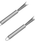 Two Pack Stainless Steel Pineapple Eye Peeler And Remover Tool, V Shape Eye Cutter For Easy Pineapple Eyes, No Fuss Kitchen Gadget