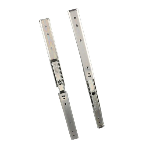 Two Pack 8 Inch Drawer Slides With Full Extension Ball Bearing Runners Heavy Duty Cold Rolled Steel Side Mount Hardware For Gaming Cabinets And Electronics Smooth Silent Glide, side view