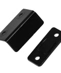 Black rustproof Cabinet Door Magnetic Catch with Suction Stop No Drill Easy Install L Shaped Steel Magnet for drawers