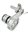 Rock Solid Industrial Length Measuring Device With Non Slip Metal Perimeter Wheel and Sturdy Mounting Arm showing detailed design features.