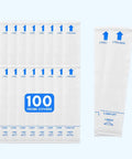 Digital Thermometer With Rigid Tip Quick 10 Second Reading For Oral Rectal And Underarm Use Beep At Peak No Fuss Memory Of Last Reading Auto Shut Off Celsius Fahrenheit Switch 100 Probe Covers Included Pack.
